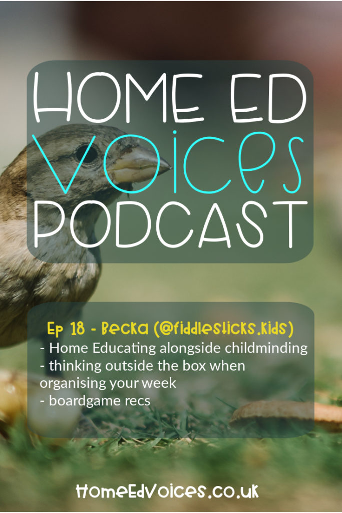 Home Ed Voices Podcast – (Season 2) Episode 17 – Becca (@Fiddlesticks.kids)