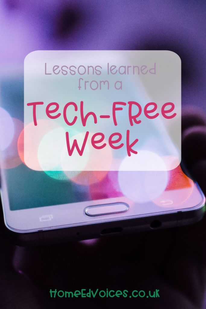 Lessons learned from a tech-free week