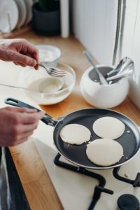 Pancake Day 2020 - Pancakes frying in a pan are a great example of everyday chemistry at work